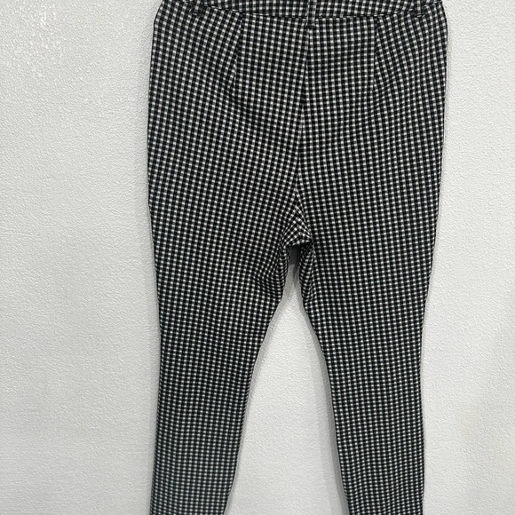 Maeve by Anthropologie Black & White Plaid Skinny Pants Leggings Size 12 - Picture 3 of 15